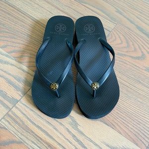 Tory Burch Thong Wedged Sandals